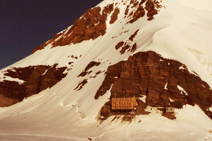 Neubau Mönchsjochhütte 1978/79