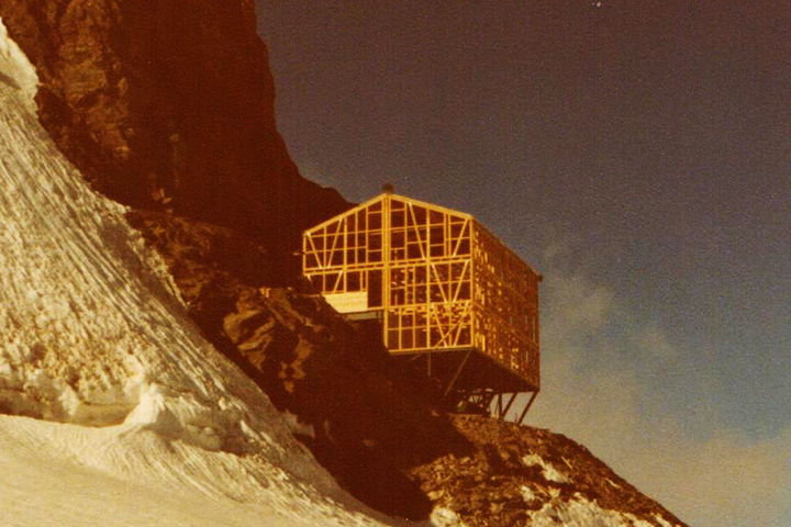 Neubau Mönchsjochhütte 1978/79