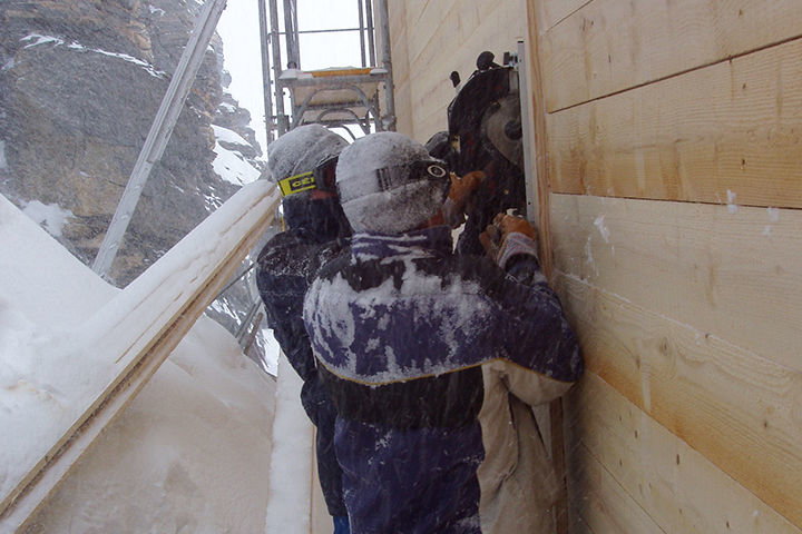 Anbau Mönchsjochhütte 2003/04