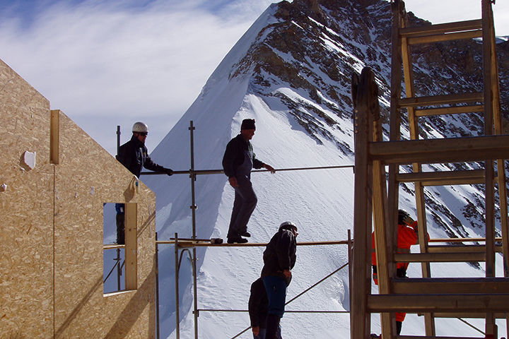 Anbau Mönchsjochhütte 2003/04