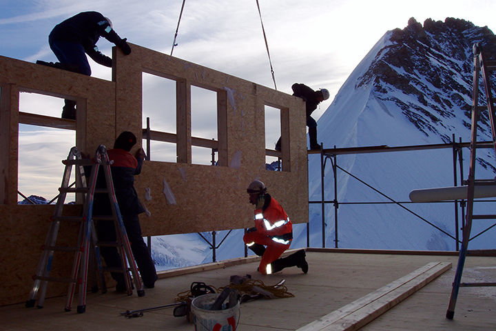 Anbau Mönchsjochhütte 2003/04